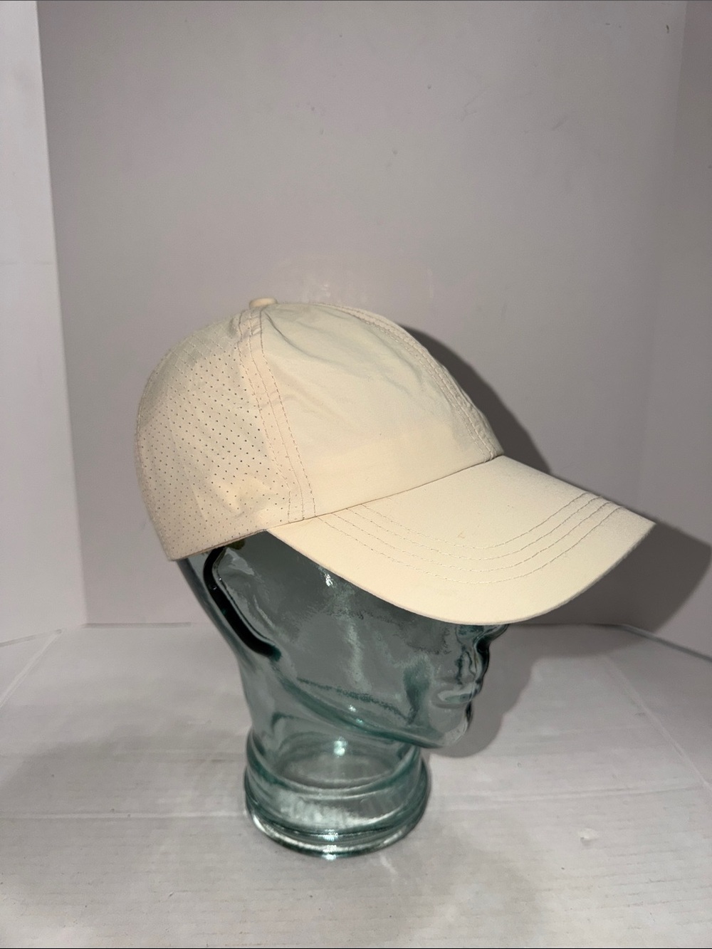 Unbranded Cream Lightweight Nylon Baseball Cap